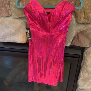 NWT hot pink express dress
